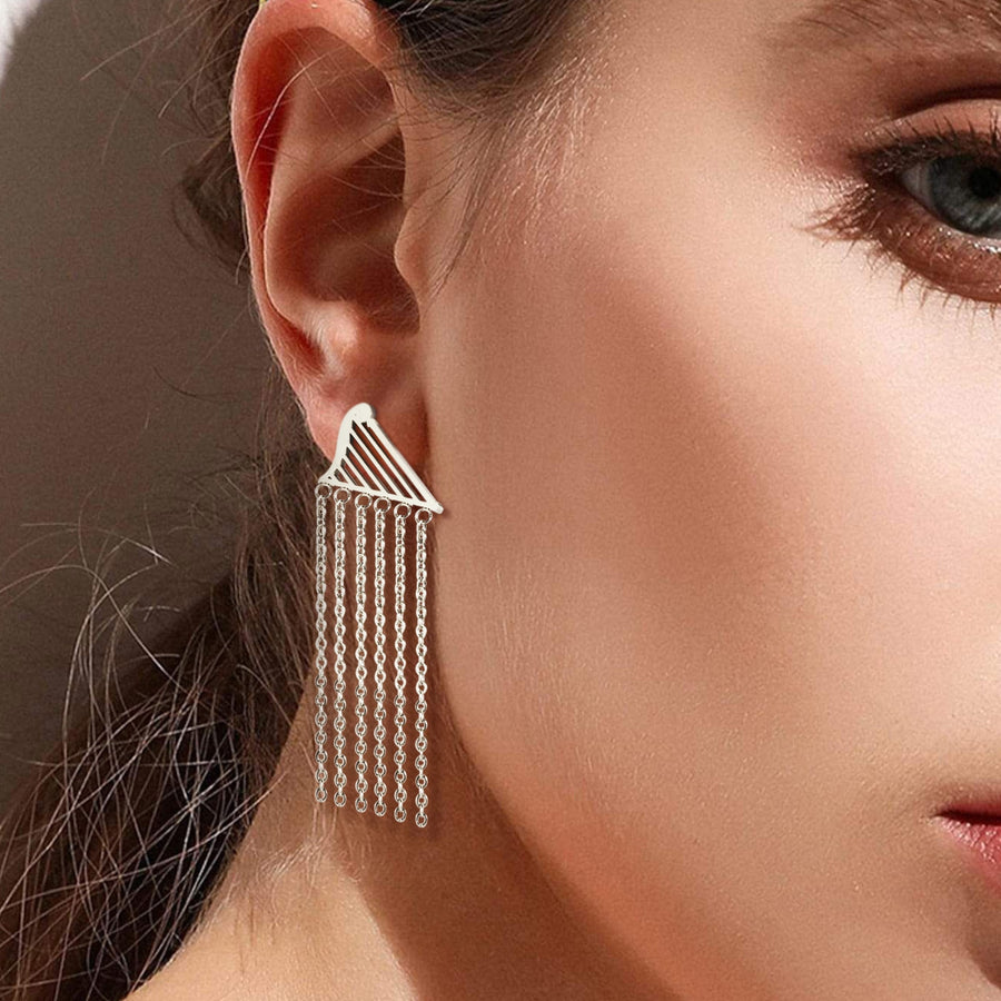 Harp Tassel Earrings
