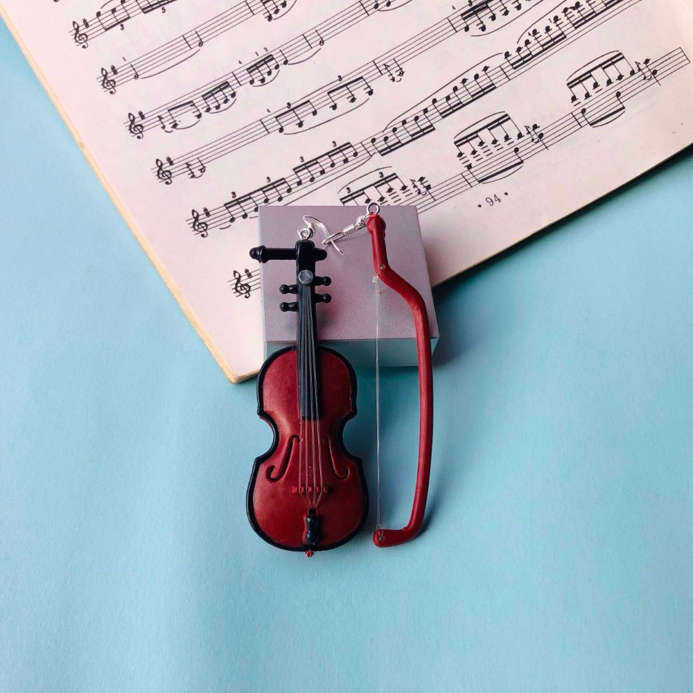 Vintage Violin Earrings