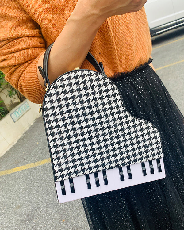 Piano Style Cross-body Bag