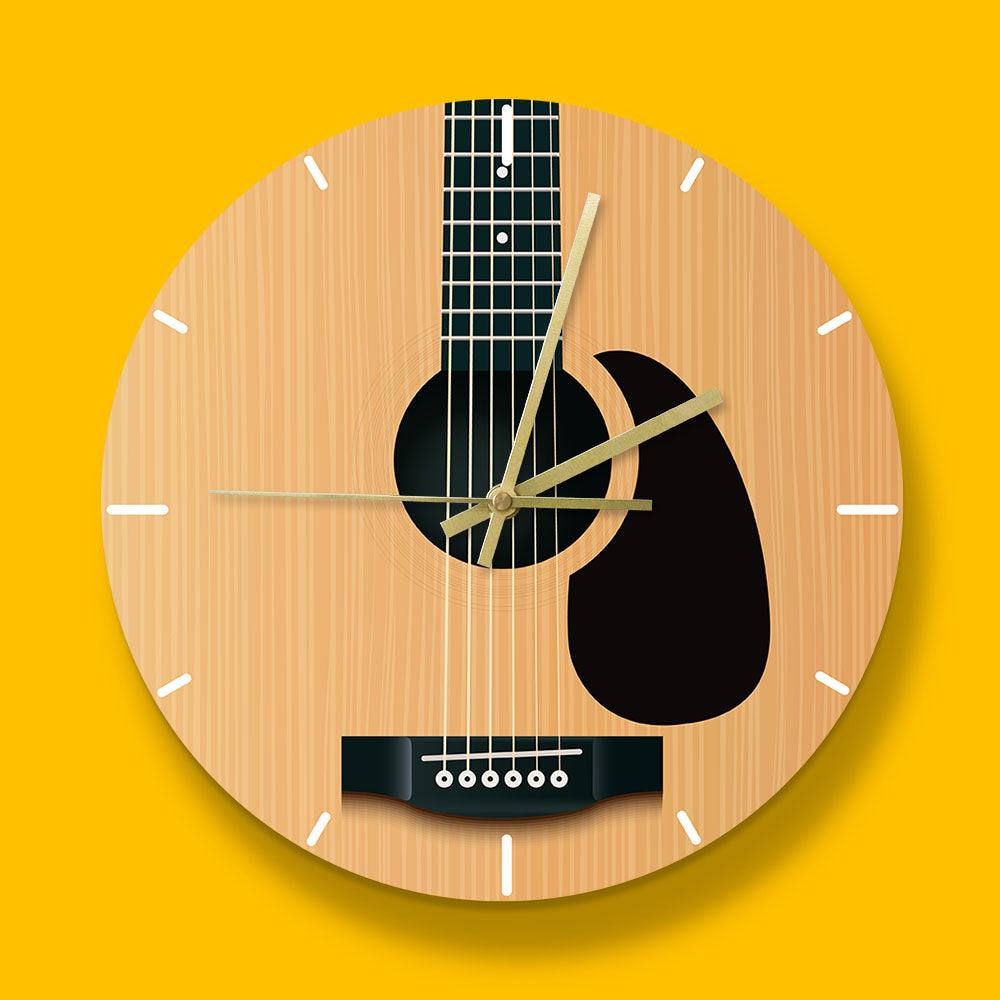 Acoustic Guitar Wall Clock - { shop_name }} - Review