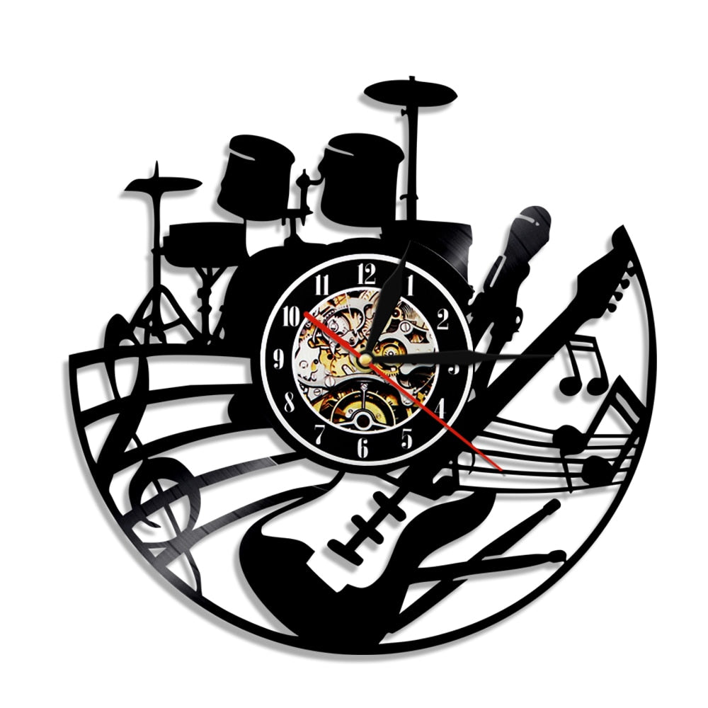 Band Vinyl Record Wall Clock - Artistic Pod