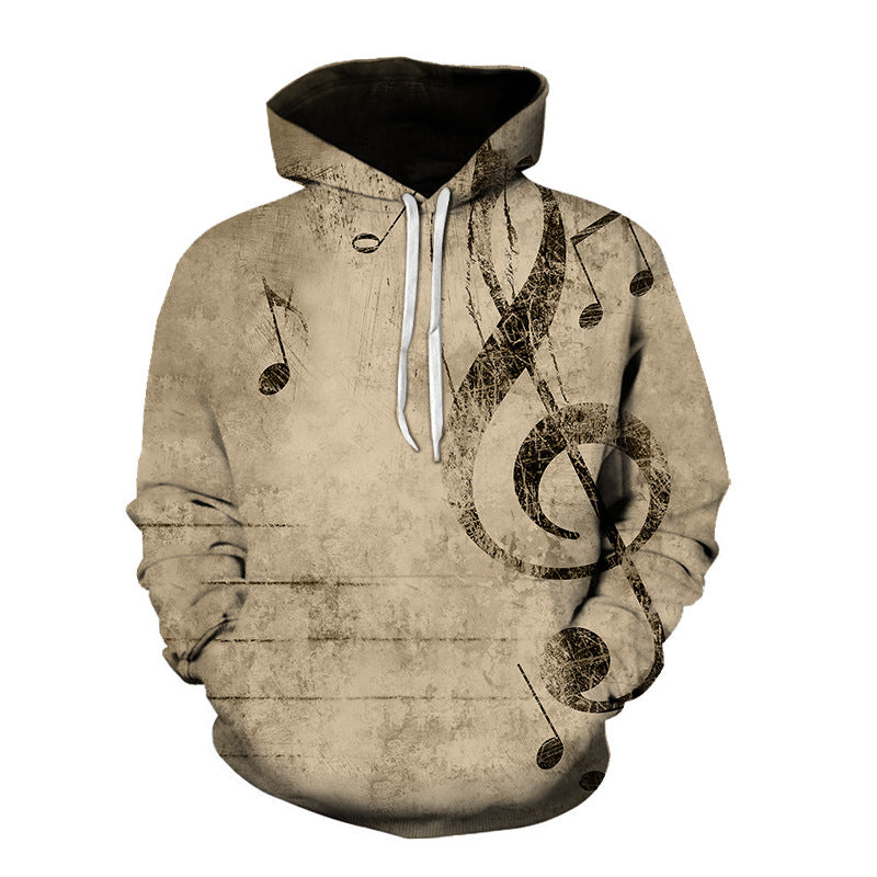 Treble Clef Vintage Style Hoodie