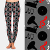 Music Notes Print Leggings