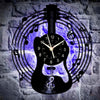 Guitar Music Vinyl Record Wall Clock