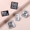 Music Quotes Enamel Pin