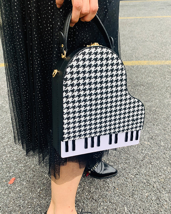 Piano Style Cross-body Bag