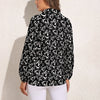 Musical Note Loose Blouse Shirt