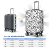 Music Heart White Luggage Cover