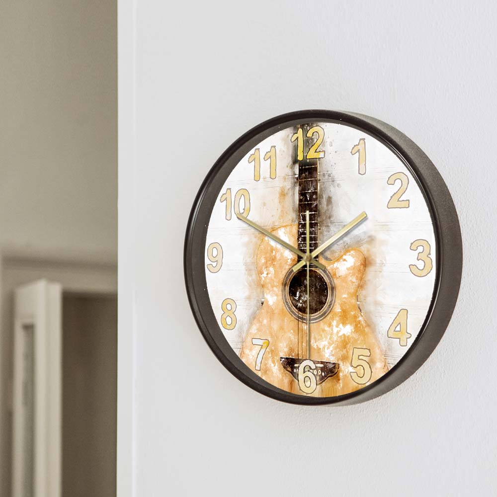 Acoustic Guitar Wall Clock