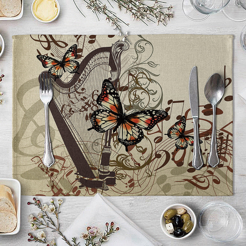 Music Notes Art Table Mat