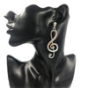 Free - Huge Music Note Earrings