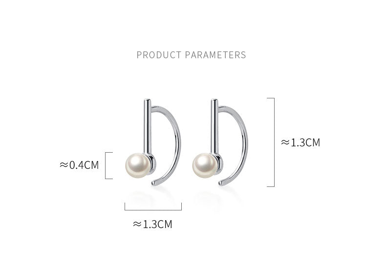 Music Notes Minimalist Hoop Earrings