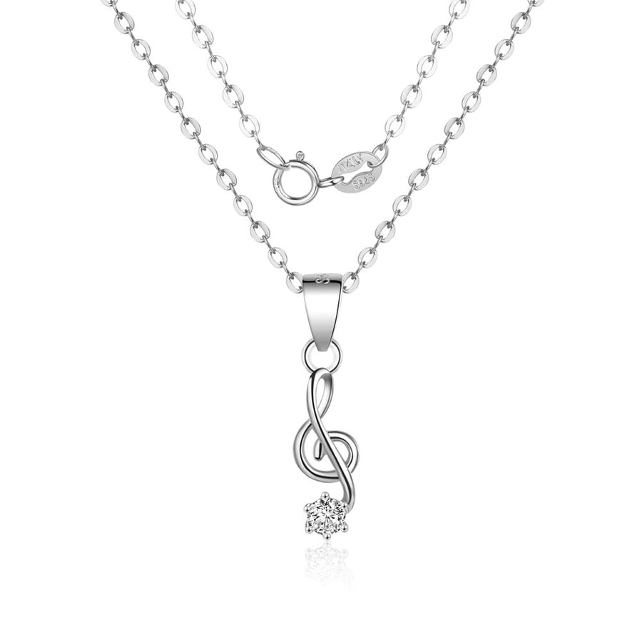 Musical Notation Pendant Necklace