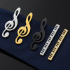 Elegant Music Clef Piano Tie Clip