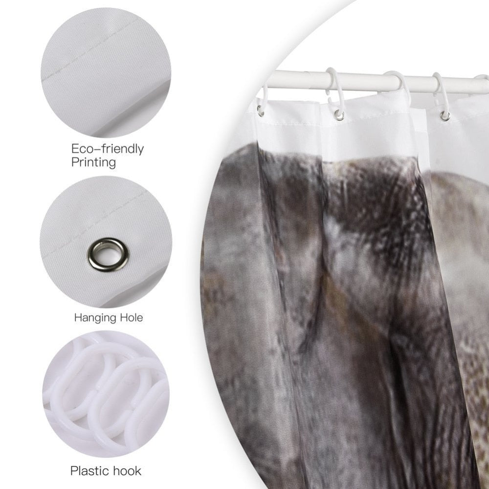 Waterproof Music Notes Shower Curtain