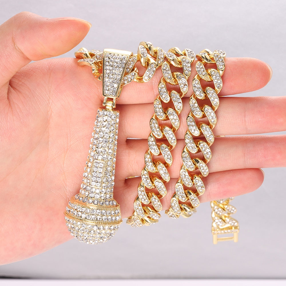 Microphone Hip Hop Necklace