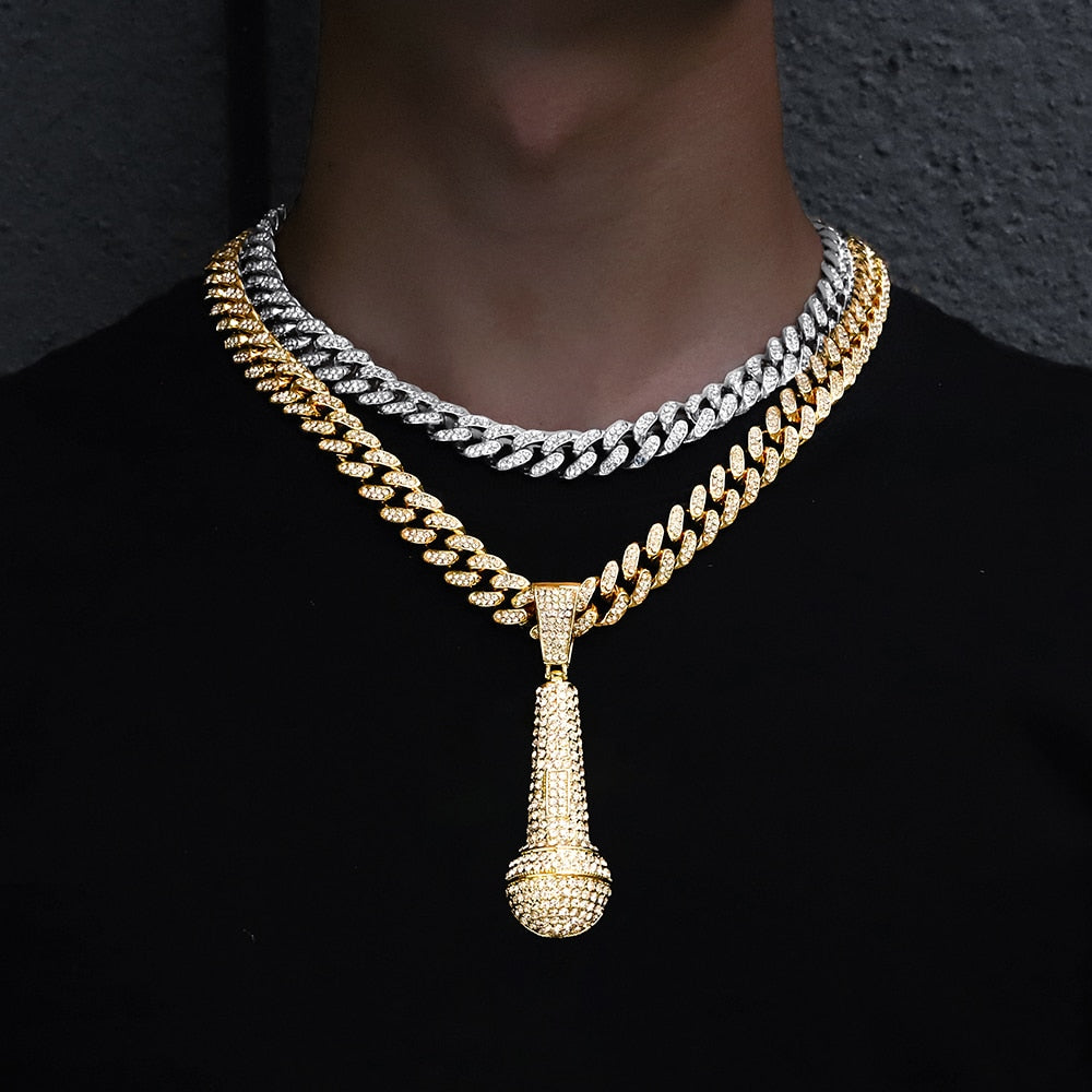 Microphone Hip Hop Necklace