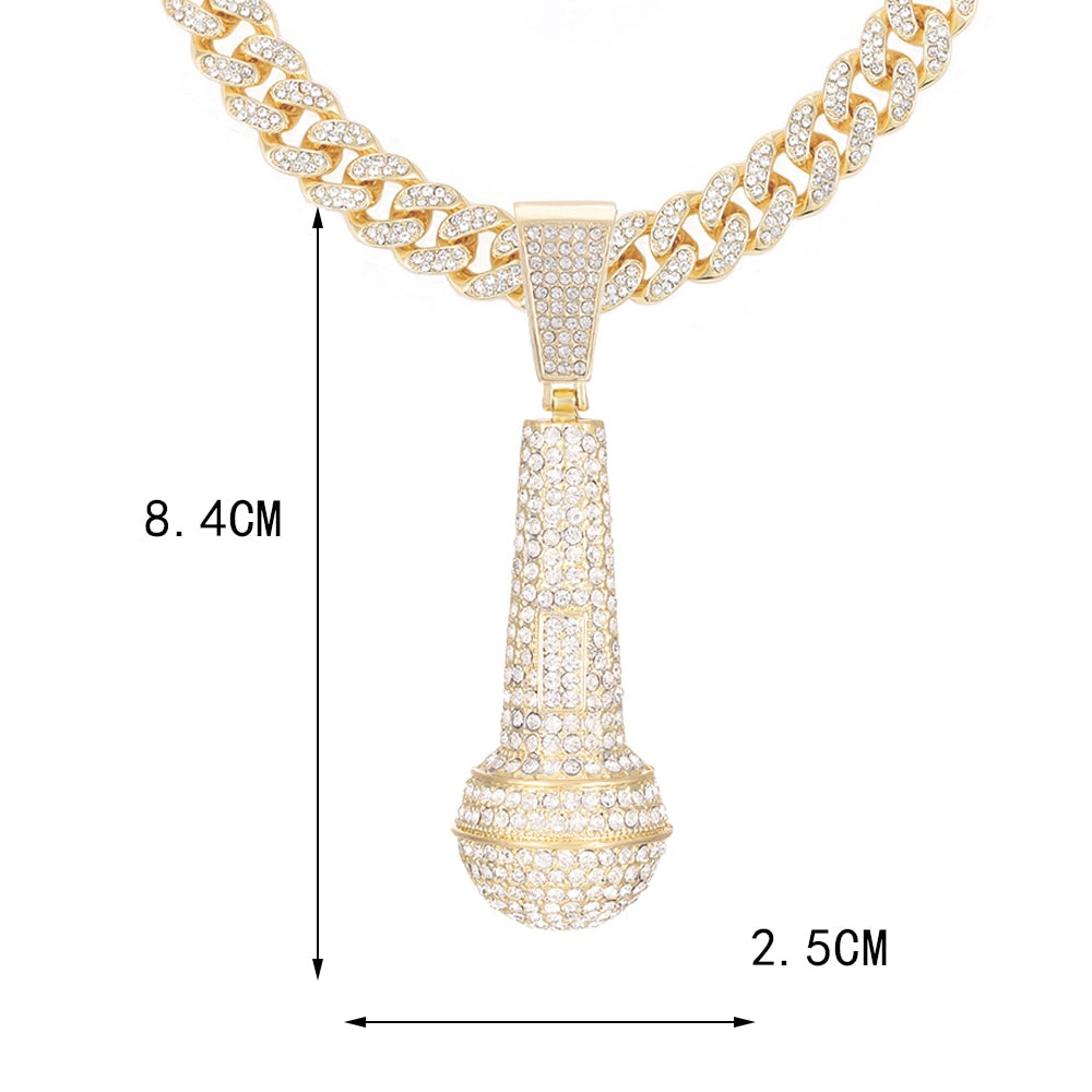 Microphone Hip Hop Necklace