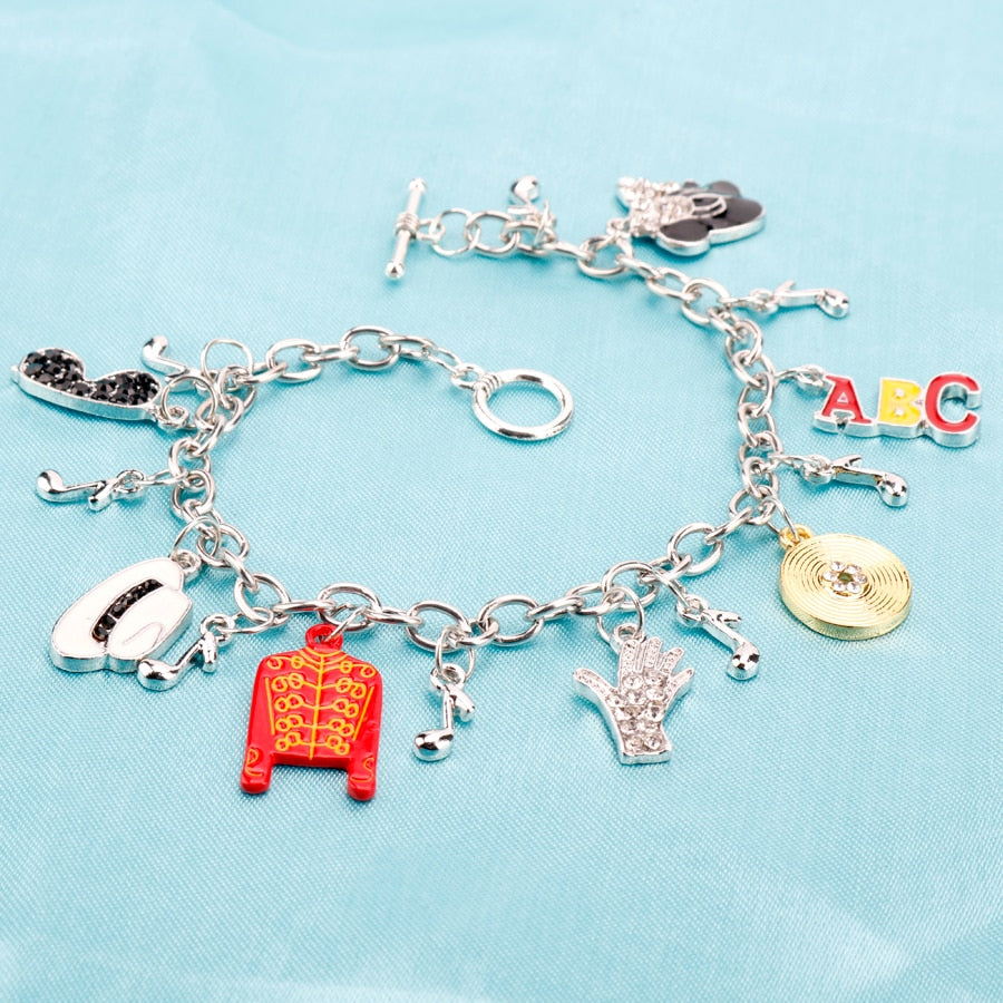 Hip Hop Music Charm Bracelet
