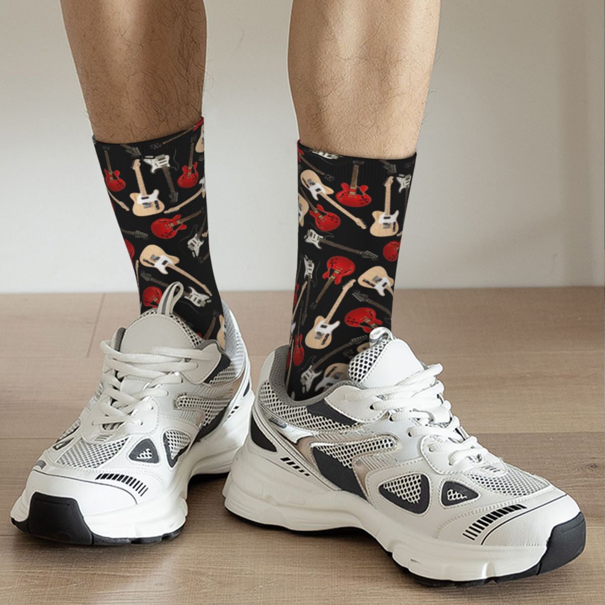 Electric Guitar Crew Socks