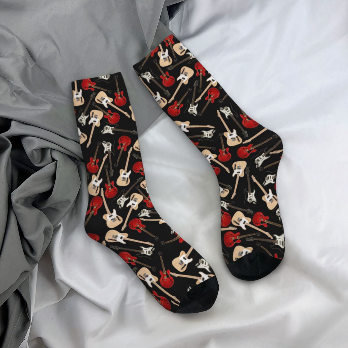 Electric Guitar Crew Socks