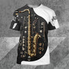 3D Saxophone Print T-shirt - { shop_name }} - Review