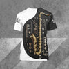 3D Saxophone Print T-shirt - Size XS - { shop_name }} - Review