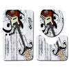 Guitar Pattern Bathroom Mat Set