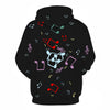 Colorful Music Notes Black Hoodie