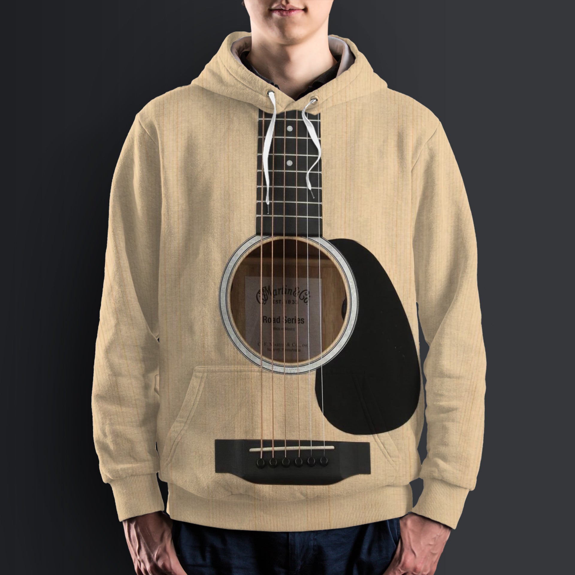 Wood Guitar Hoodie
