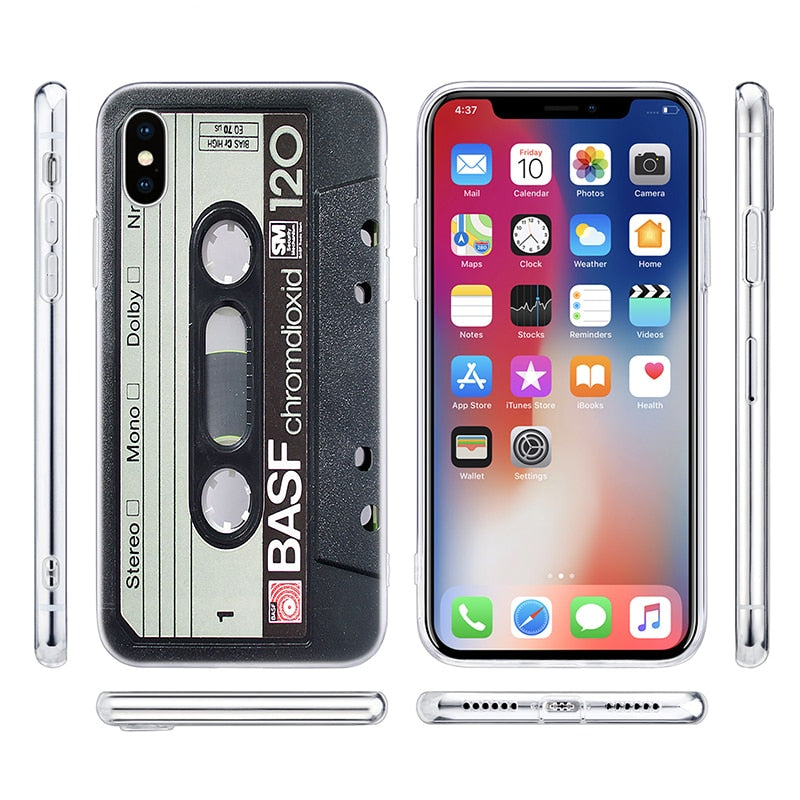 Free - Retro Music Cassette iPhone Case