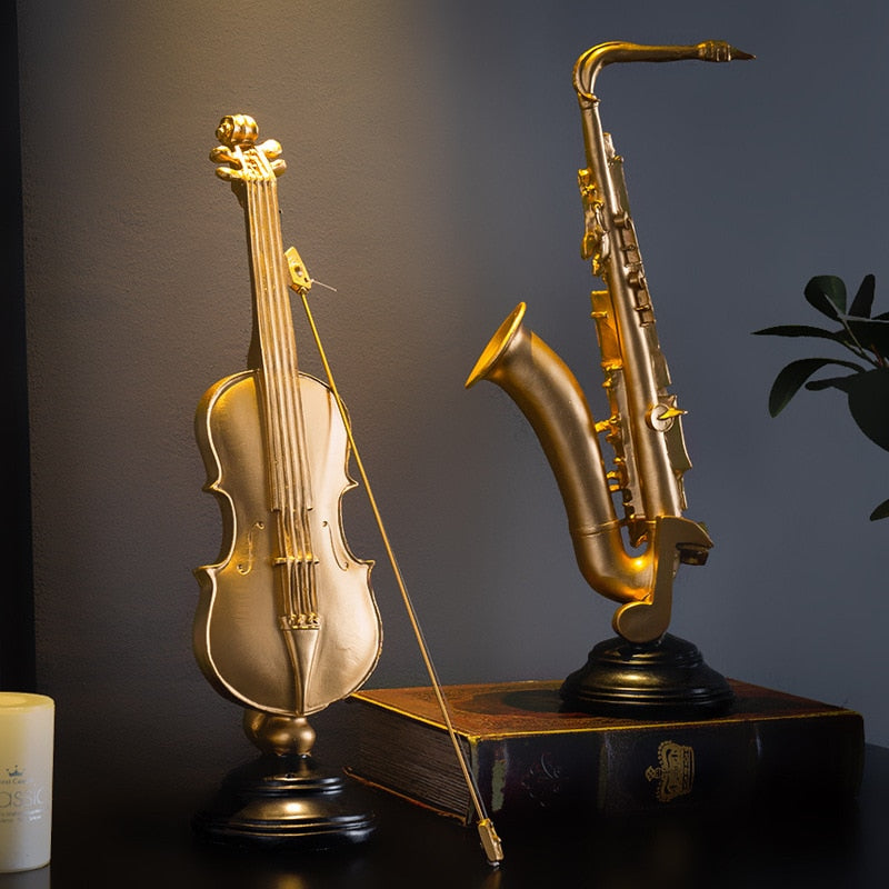Music Instrument Resin Figurine