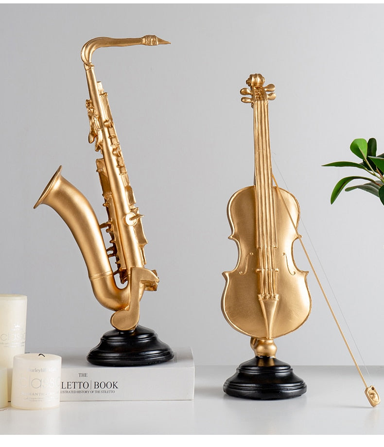 Music Instrument Resin Figurine