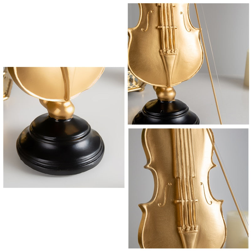 Music Instrument Resin Figurine