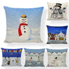 Music Snowman Christmas Pillowcase