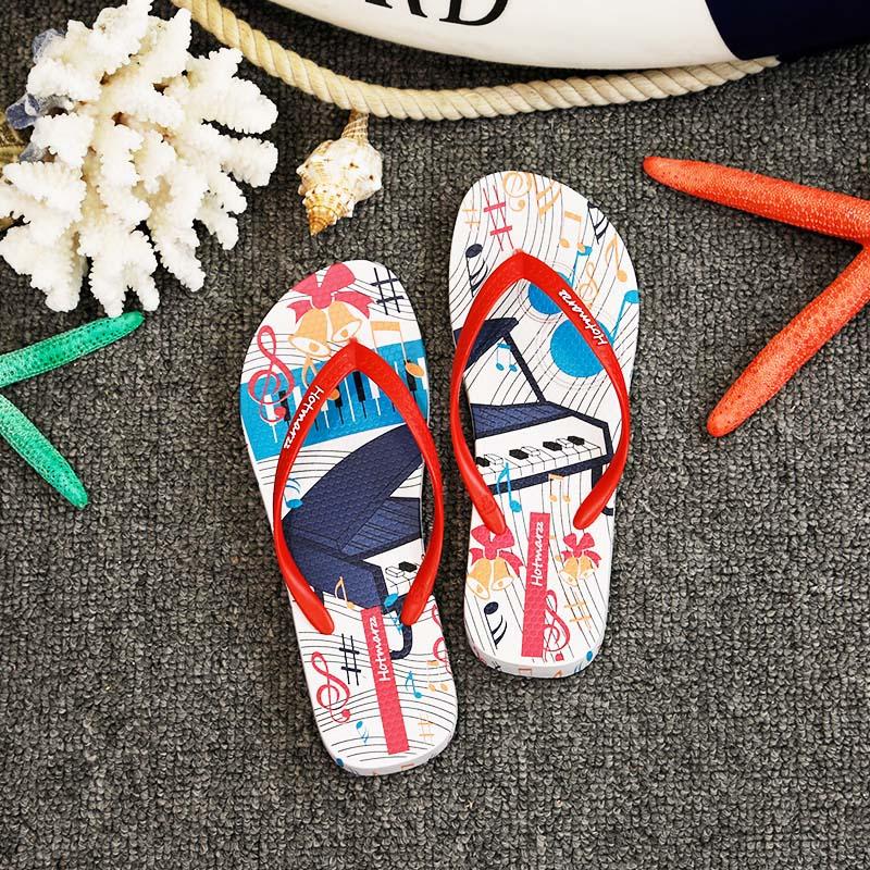 Piano Print Slippers