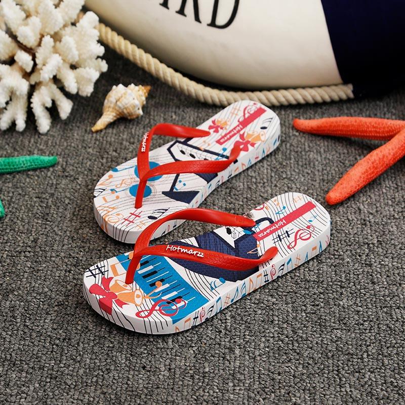 Piano Print Slippers