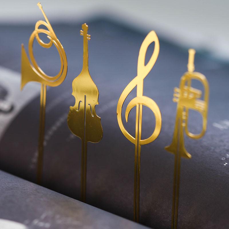 Music note book mark Gold plated - Artistic Pod Review