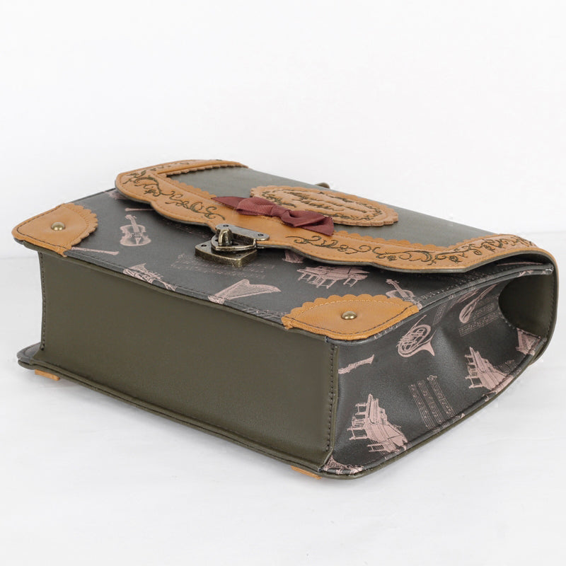 Musical Note Embroidery Shoulder Bag