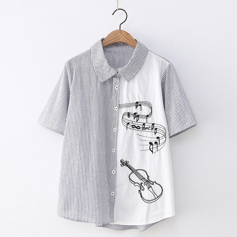 Short Sleeves Music Shirt