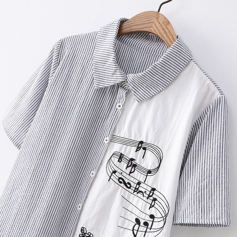 Short Sleeves Music Shirt