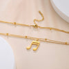 Music Note Double Layered Necklace