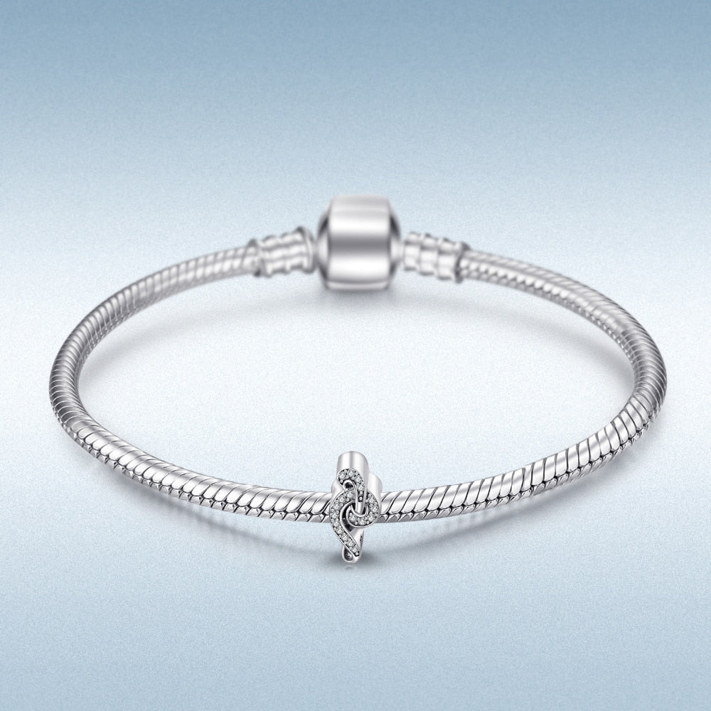 Treble Clef 925 Sterling Silver Bead