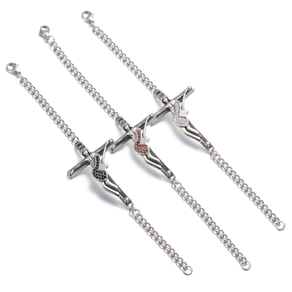 Johnny Hallyday Guitar Bracelet