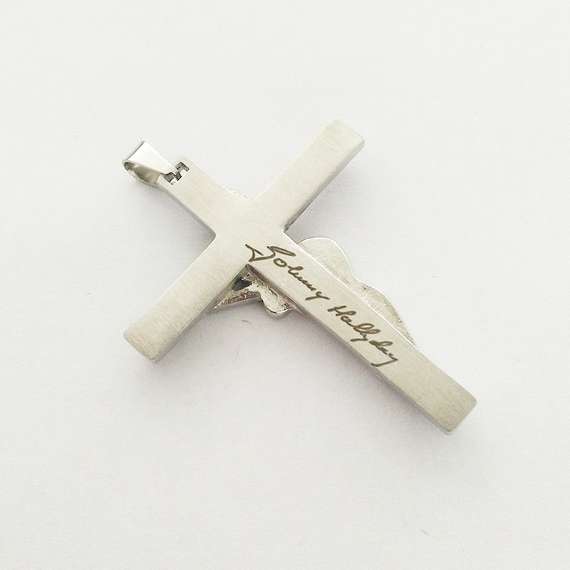 Guitar Cross Pendant Necklace