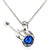 Guitar Blue Pearl Pendant Necklace