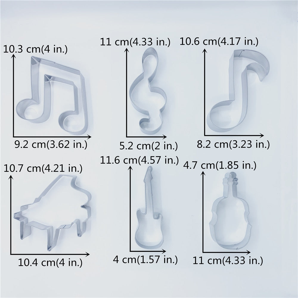 Musical Instruments Cookie Cutter