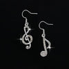Bling Bling Music Notes Lady Hook Earring - Artistic Pod Review