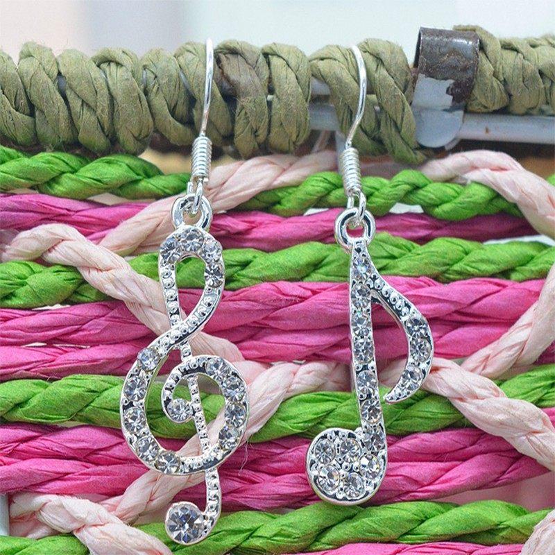 FREE - Bling Bling Music Notes Lady Hook Earring - Artistic Pod Review