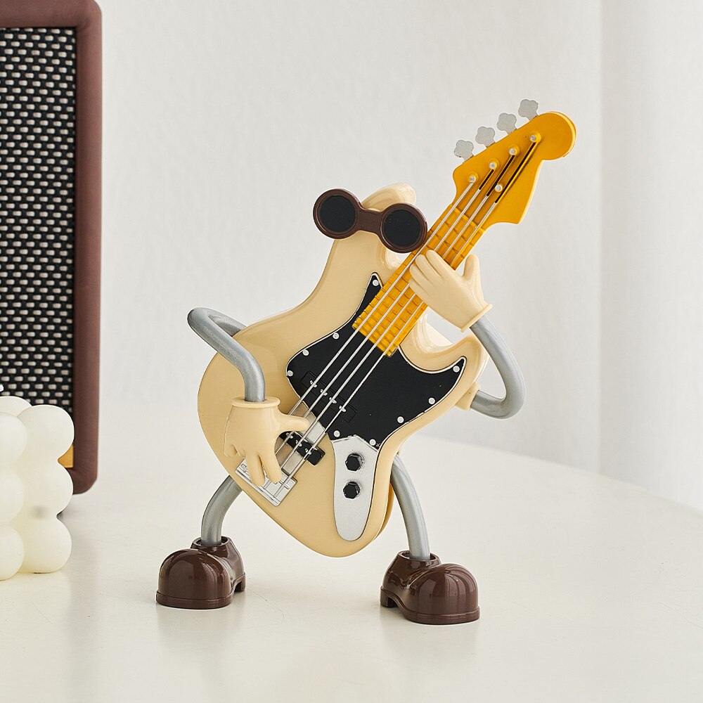 Mr. Guitar & Violin Music Box Decor